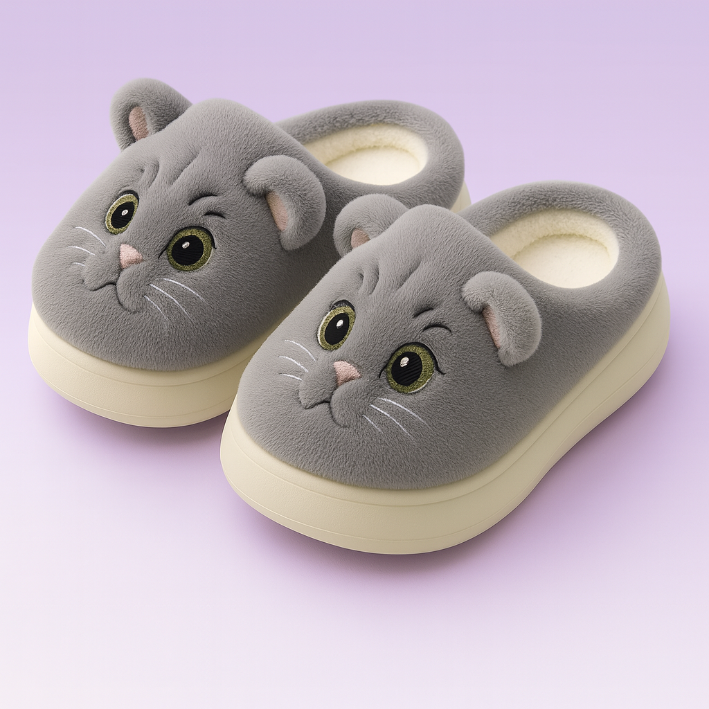 Cozy Cat Slippers